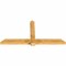 Ekena Millwork Eugene Rough Sawn Timber Gable Bracket, Western Red Cedar, 84"W x 42"H x 4"D x 6"F, 12/12 Pitch GBW084X42X0406EUG00RWR - alternate 2